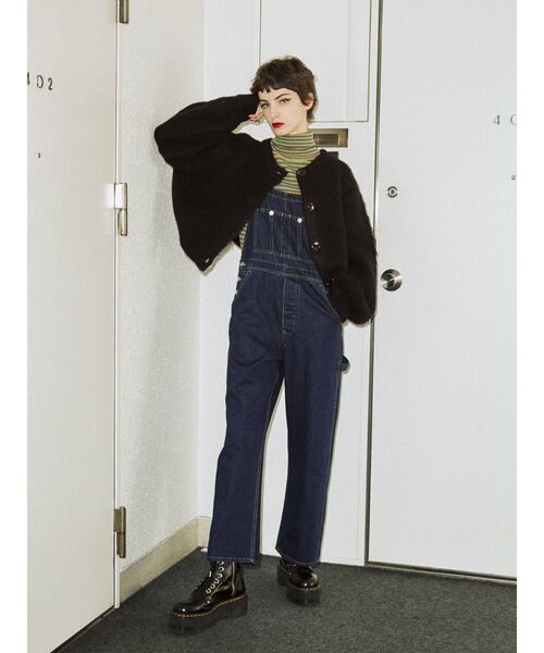 jouetie（ジュエティ）の「ペインターオーバーオール（サロペット/オーバーオール・レディース・ブラック/ピンク/ブルー/アイボリー・MEDIUM）」の18枚目の写真