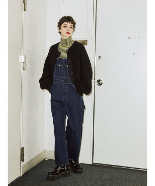 jouetie（ジュエティ）の「ペインターオーバーオール（サロペット/オーバーオール・レディース・ブラック/ピンク/ブルー/アイボリー・MEDIUM）」の19枚目の写真