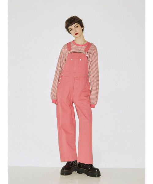 jouetie（ジュエティ）の「ペインターオーバーオール（サロペット/オーバーオール・レディース・ブラック/ピンク/ブルー/アイボリー・MEDIUM）」の21枚目の写真