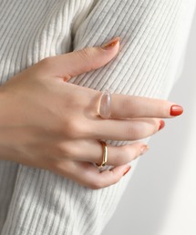 ANEMONE | ボリューム＆メタルニュアンスリング[2本セット](リング)