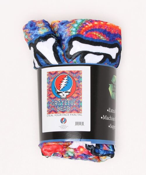 【セール】【EARTH RAGZ/アースラグズ】GRATEFUL DEAD FLEECE THROWS50 X 60(UN)（ブランケット）｜HOUSTON（ヒューストン）