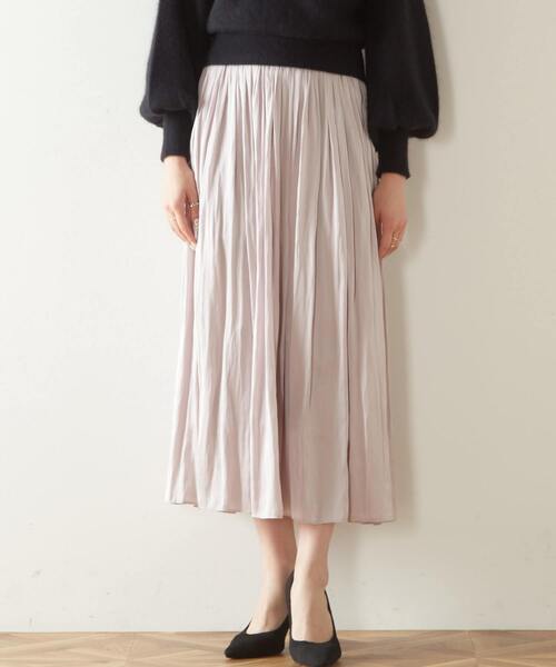 Tiara（ティアラ）の「ヴィンテージサテンスカート（スカート・レディース・グレー/アイボリー/ピンク系その他/シャーベット/ホワイト・FREE）」の4枚目の写真