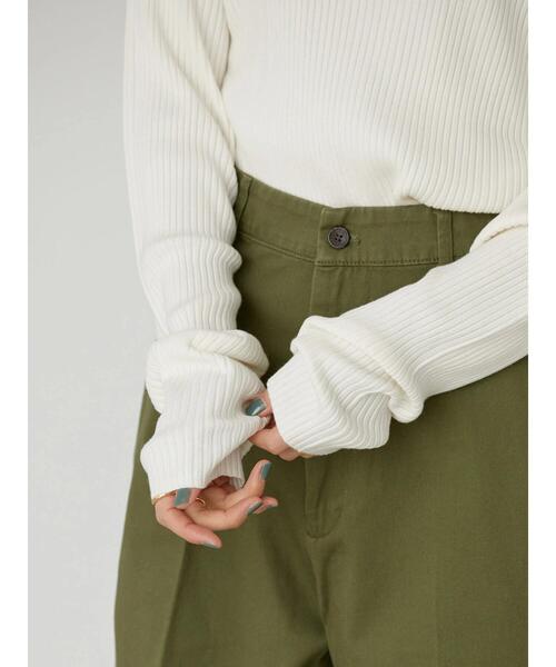 AMERICAN HOLIC(アメリカンホリック)の「ミニハイネックリブニットプルオーバー(ニット/セーター・レディース・ブラック/アイボリー/その他7・M/S/L)」の11枚目の写真