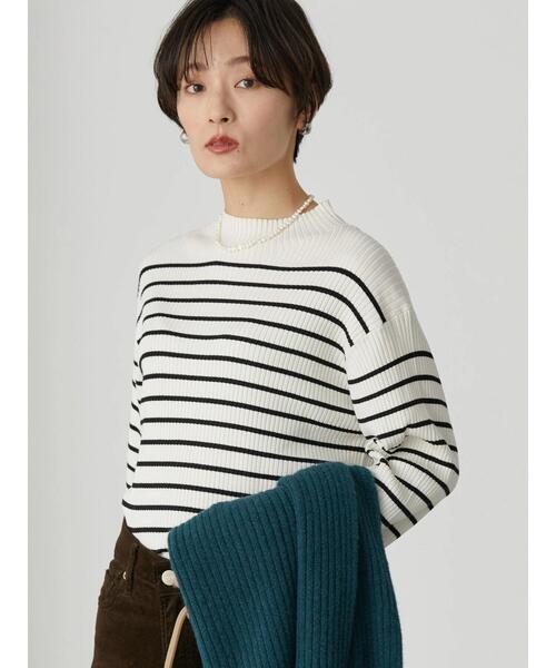 AMERICAN HOLIC(アメリカンホリック)の「ミニハイネックリブニットプルオーバー(ニット/セーター・レディース・ブラック/アイボリー/その他7・M/S/L)」の16枚目の写真