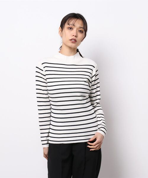 AMERICAN HOLIC(アメリカンホリック)の「ミニハイネックリブニットプルオーバー(ニット/セーター・レディース・ブラック/アイボリー/その他7・M/S/L)」の14枚目の写真