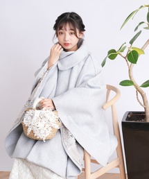 utatane | 和装コート ポンチョ ニコアンティーク(ポンチョ)