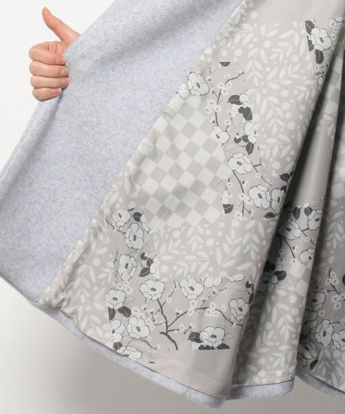 utatane（ウタタネ）の「和装コート ポンチョ ニコアンティーク（ポンチョ・レディース・グレー・FREE）」の10枚目の写真