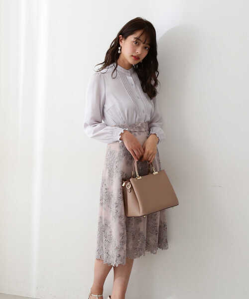 PROPORTION BODY DRESSING（プロポーションボディドレッシング）の「配色ケミカルフレアスカート / 1212120105（スカート・レディース・ブルー/ピンク/ベージュ・SMALL/MEDIUM/X-SMALL）」の13枚目の写真