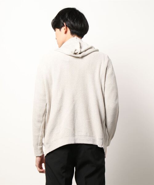 UNION STATION（ユニオンステーション）の「/ウォッシャブル/ボタンレス/パーカーカーディガン（ニット/セーター・メンズ・キナリ/ブラック系その他/ネイビー・M/LL/L）」の5枚目の写真