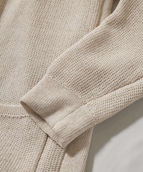 UNION STATION（ユニオンステーション）の「/ウォッシャブル/ボタンレス/パーカーカーディガン（ニット/セーター・メンズ・キナリ/ブラック系その他/ネイビー・M/LL/L）」の13枚目の写真