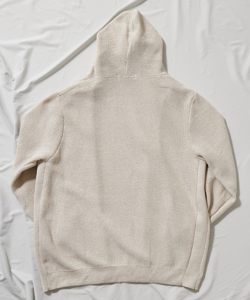 UNION STATION（ユニオンステーション）の「/ウォッシャブル/ボタンレス/パーカーカーディガン（ニット/セーター・メンズ・キナリ/ブラック系その他/ネイビー・M/LL/L）」の10枚目の写真