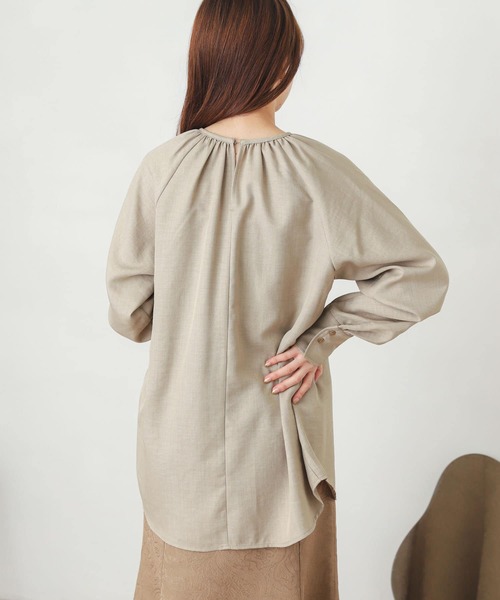 SENSE OF PLACE by URBAN RESEARCH(センスオブプレイスバイアーバンリサーチ)の「ベストレイヤードシャツ(シャツ/ブラウス・レディース・ブラック/オフホワイト/ベージュ・ONE)」の12枚目の写真