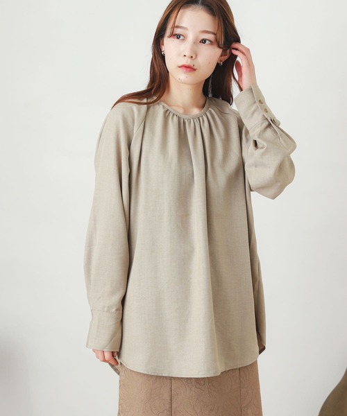 SENSE OF PLACE by URBAN RESEARCH(センスオブプレイスバイアーバンリサーチ)の「ベストレイヤードシャツ(シャツ/ブラウス・レディース・ブラック/オフホワイト/ベージュ・ONE)」の13枚目の写真