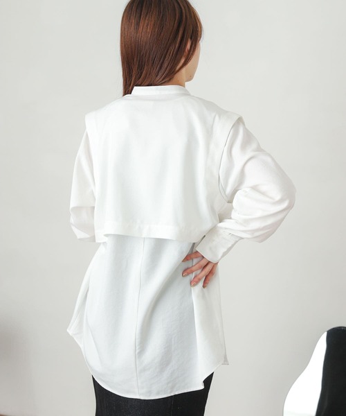 エンフォルド レイヤード シャツ ブラウス ＋ ベスト エンフォルド レイヤード シャツ ブラウス ＋ ベスト