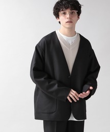 RAGEBLUE | PEツイル/ノーカラーテーラードジャケット＜セットアップ着用可能＞/260525(ノーカラージャケット)