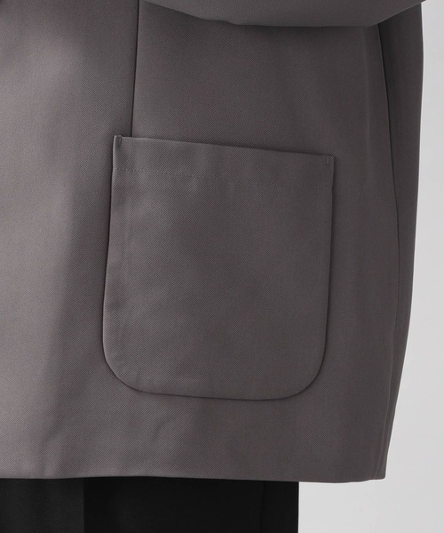 RAGEBLUE（レイジブルー）の「PEツイル/ノーカラーテーラードジャケット＜セットアップ着用可能＞/260525（ノーカラージャケット・メンズ・ライトブルー/ブラック/グレー・MEDIUM/LARGE）」の16枚目の写真