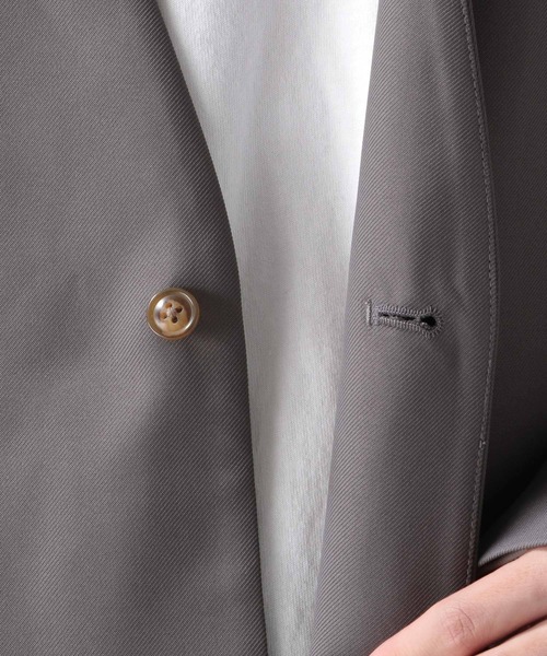 RAGEBLUE（レイジブルー）の「PEツイル/ノーカラーテーラードジャケット＜セットアップ着用可能＞/260525（ノーカラージャケット・メンズ・ライトブルー/ブラック/グレー・MEDIUM/LARGE）」の11枚目の写真