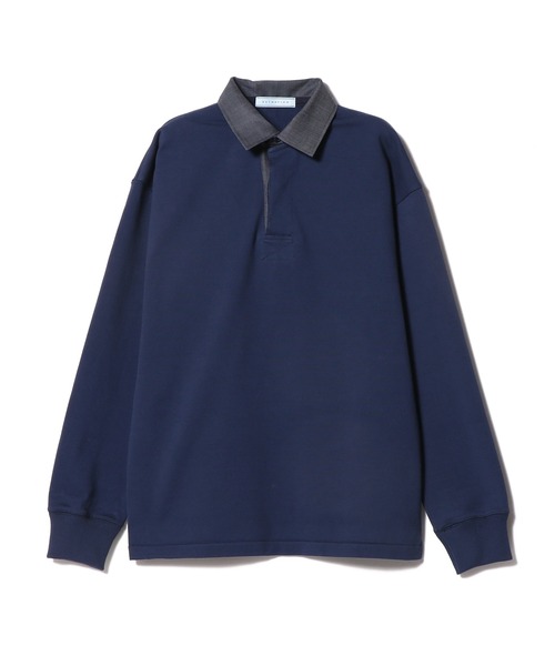 【極美品】ESTNATION ニットラガーシャツ ネイビー M！ ESTNATION（エストネーション）の「ESTNATION / ニットラガー