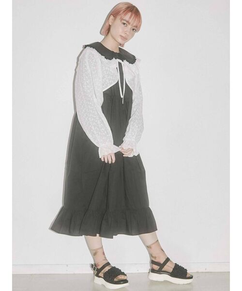 merry jenny（メリージェニー）の「【WEB限定】フリルボリュームスリーブボレロ（その他トップス・レディース・アイボリー/ブラック・FREE）」の20枚目の写真