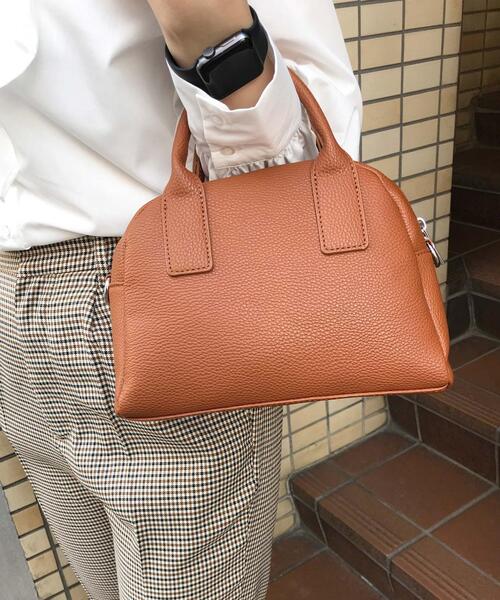 INGNI（イング）の「ミニボストン／BAG（トートバッグ・レディース・キャメル/ブラック/サックスブルー・ONE SIZE）」の3枚目の写真