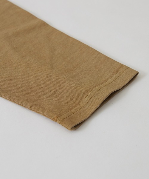 CUBE SUGAR（キューブシュガー）の「カットソーピグメント切替カレッジロゴプリントロンT（Tシャツ/カットソー・レディース・チャコールグレー/マスタード/ネイビー/ピンク・M）」の13枚目の写真