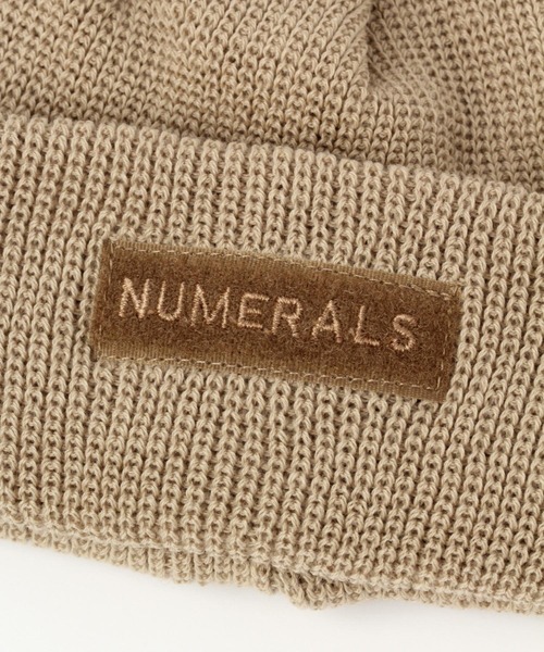 NUMERALS（ヌメラルズ）の「[NUMERALS]コットンニットワッチ（ニットキャップ/ビーニー・メンズ・ブラック/ベージュ・FREE）」の8枚目の写真