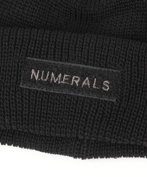 NUMERALS（ヌメラルズ）の「[NUMERALS]コットンニットワッチ（ニットキャップ/ビーニー・メンズ・ブラック/ベージュ・FREE）」の5枚目の写真