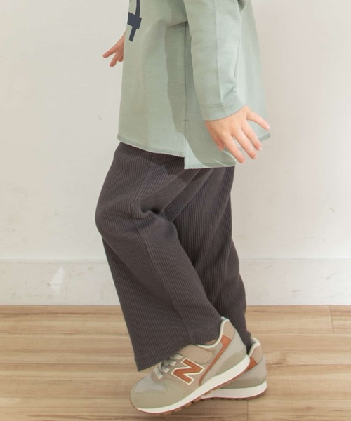 URBAN RESEARCH DOORS(アーバンリサーチドアーズ)の「テレコリブパンツ(KIDS)(その他パンツ・キッズ・チャコールグレー/ベージュ系その他・120/105/150/135)」の3枚目の写真