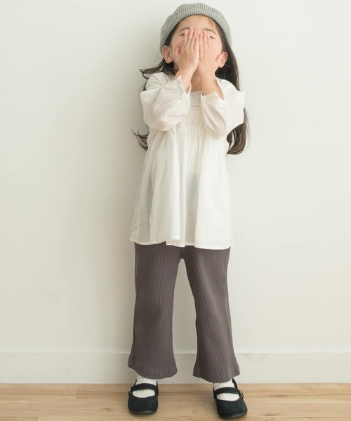 URBAN RESEARCH DOORS(アーバンリサーチドアーズ)の「テレコリブパンツ(KIDS)(その他パンツ・キッズ・チャコールグレー/ベージュ系その他・120/105/150/135)」の7枚目の写真