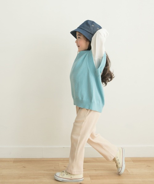 URBAN RESEARCH DOORS(アーバンリサーチドアーズ)の「テレコリブパンツ(KIDS)(その他パンツ・キッズ・チャコールグレー/ベージュ系その他・120/105/150/135)」の9枚目の写真