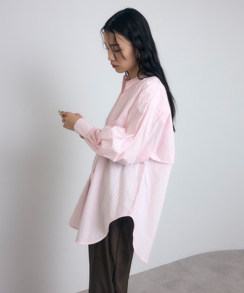 サトカ　SATOKA Calla 　長袖　ケープブラウス　ピンク サトカ SATOKA Calla 長袖 ケープブラウス ピンクの通販はau PAY