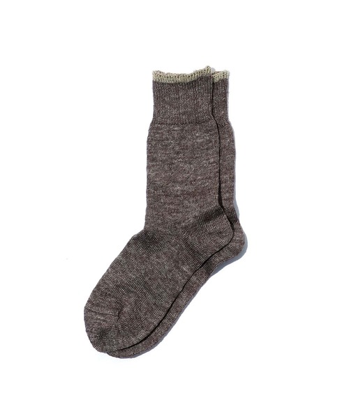 OBSCURE SOCKS(オブスキュア ソックス)の「OBSCURE SOCKS オブスキュアソックス ILEX Men’s アイレックス メンズ(ソックス/靴下・メンズ・ホワイト/ネイビー/ブラウン/グレー・FREE)」の3枚目の写真