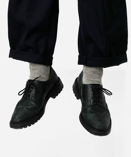 OBSCURE SOCKS(オブスキュア ソックス)の「OBSCURE SOCKS オブスキュアソックス ILEX Men’s アイレックス メンズ(ソックス/靴下・メンズ・ホワイト/ネイビー/ブラウン/グレー・FREE)」の2枚目の写真
