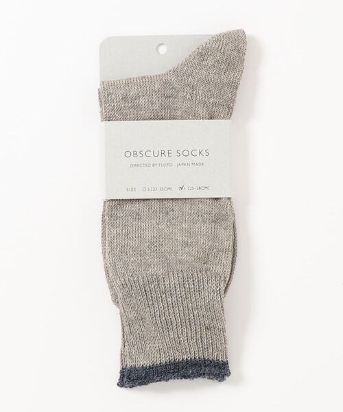 OBSCURE SOCKS(オブスキュア ソックス)の「OBSCURE SOCKS オブスキュアソックス ILEX Men’s アイレックス メンズ(ソックス/靴下・メンズ・ホワイト/ネイビー/ブラウン/グレー・FREE)」の7枚目の写真