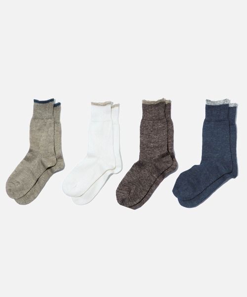 OBSCURE SOCKS(オブスキュア ソックス)の「OBSCURE SOCKS オブスキュアソックス ILEX Men’s アイレックス メンズ(ソックス/靴下・メンズ・ホワイト/ネイビー/ブラウン/グレー・FREE)」の13枚目の写真