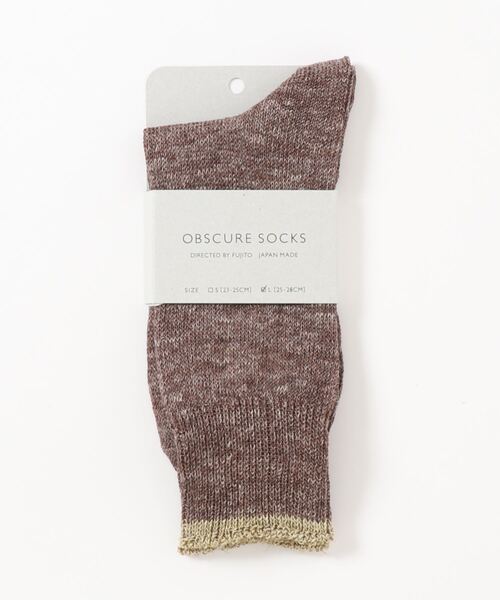 OBSCURE SOCKS(オブスキュア ソックス)の「OBSCURE SOCKS オブスキュアソックス ILEX Men’s アイレックス メンズ(ソックス/靴下・メンズ・ホワイト/ネイビー/ブラウン/グレー・FREE)」の14枚目の写真