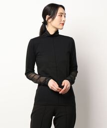 Lui's | シアー切替タートルネック(Tシャツ/カットソー)