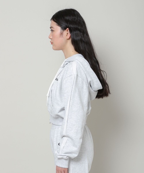 CHUCK（チャック）の「CHUCK／ステッチショートZIP  2277029（パーカー・レディース・ライトグレー・FREE）」の5枚目の写真