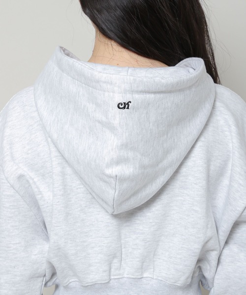 CHUCK（チャック）の「CHUCK／ステッチショートZIP  2277029（パーカー・レディース・ライトグレー・FREE）」の7枚目の写真