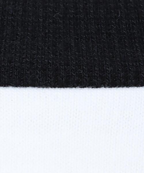 INGNI(イング)の「リンガーロングTシャツ(Tシャツ/カットソー・レディース・ホワイト×ブラック/オートミール/ブルー系2/ベージュ系3・M)」の8枚目の写真