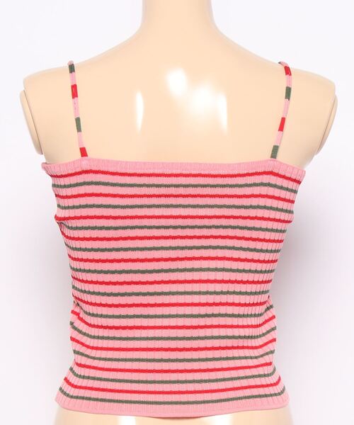 STYLEBLOCK（スタイルブロック）の「ボーダー柄キャミソール（キャミソール・レディース・イエロー/ブラック/ホワイト/ピンク/グリーン/ブルー・FREE）」の7枚目の写真
