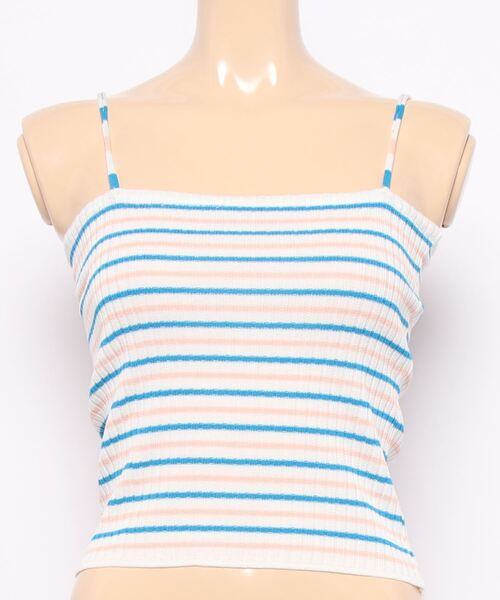 STYLEBLOCK（スタイルブロック）の「ボーダー柄キャミソール（キャミソール・レディース・イエロー/ブラック/ホワイト/ピンク/グリーン/ブルー・FREE）」の15枚目の写真