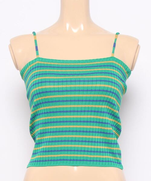 STYLEBLOCK（スタイルブロック）の「ボーダー柄キャミソール（キャミソール・レディース・イエロー/ブラック/ホワイト/ピンク/グリーン/ブルー・FREE）」の13枚目の写真