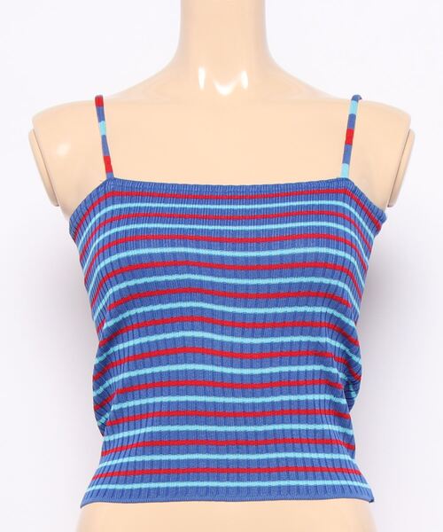 STYLEBLOCK（スタイルブロック）の「ボーダー柄キャミソール（キャミソール・レディース・イエロー/ブラック/ホワイト/ピンク/グリーン/ブルー・FREE）」の12枚目の写真