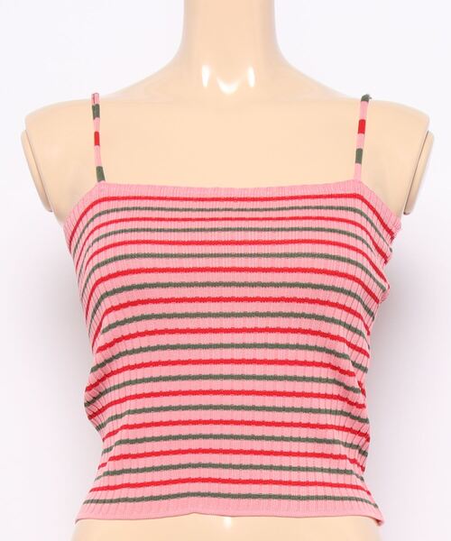 STYLEBLOCK（スタイルブロック）の「ボーダー柄キャミソール（キャミソール・レディース・イエロー/ブラック/ホワイト/ピンク/グリーン/ブルー・FREE）」の10枚目の写真