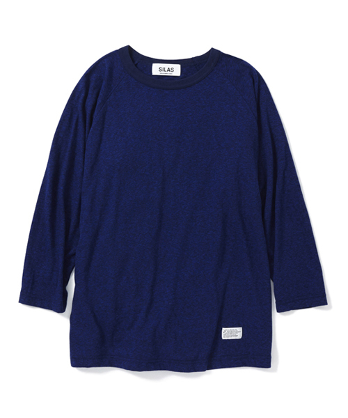 SILAS（サイラス）の「H/S BASEBALL TEE（Tシャツ/カットソー・メンズ・アッシュ/ブルー・MEDIUM/SMALL/LARGE）」の2枚目の写真
