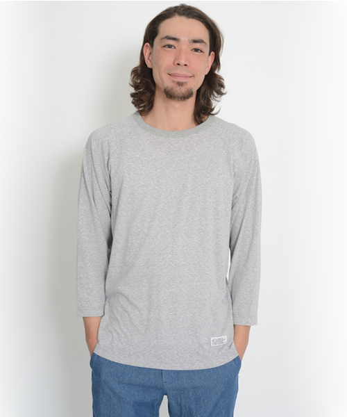 SILAS（サイラス）の「H/S BASEBALL TEE（Tシャツ/カットソー・メンズ・アッシュ/ブルー・MEDIUM/SMALL/LARGE）」の3枚目の写真