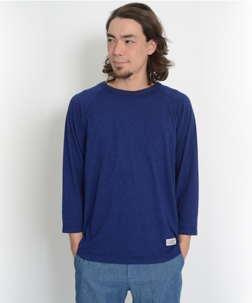 SILAS（サイラス）の「H/S BASEBALL TEE（Tシャツ/カットソー・メンズ・アッシュ/ブルー・MEDIUM/SMALL/LARGE）」の4枚目の写真