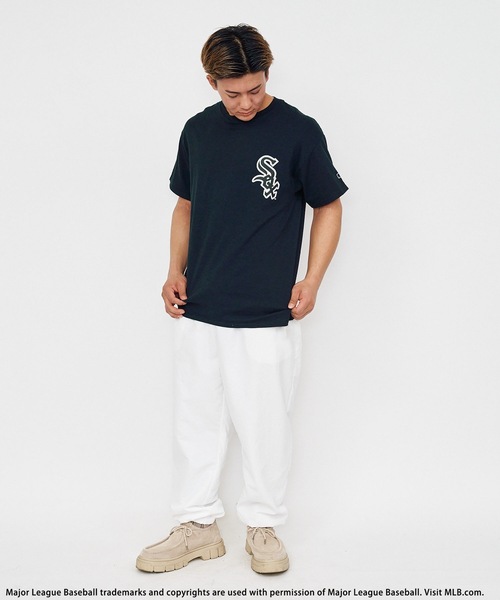 BACK TO THE FIELD(バック トゥー ザ フィールド)の「【MLB】ワンポイントロゴTシャツ(Tシャツ/カットソー・メンズ・ホワイト/ブラック/ホワイト系/ブラック系・MEDIUM/LARGE)」の11枚目の写真