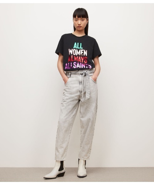 ALLSAINTS(オールセインツ)の「INTERNATIONAL WOMEN'S DAY CHARITY T-SHIRT | インターナショナル ウィメンズ デー チャリティ Tシャツ(Tシャツ/カットソー・レディース・ブラック・S/L/XS/M)」の3枚目の写真
